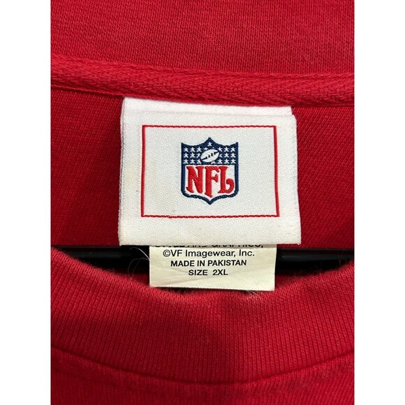 Tampa Bay Buccaneers Long Sleeve Red Black NFL Shirt 2XL VF Imagewear Cotton - Picture 5 of 9